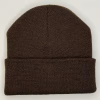 beanie gorro de lana marrón para niños frente