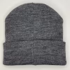 beanie gorro de lana plomo para niños atras
