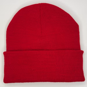 beanie gorro de lana rojo para niños frente