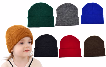 beanies gorras de lana para niños en gamarra