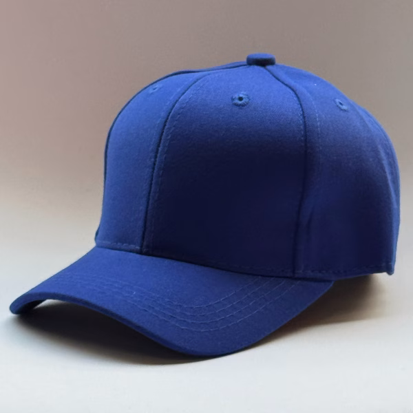 gorro drill azulino para niños costado