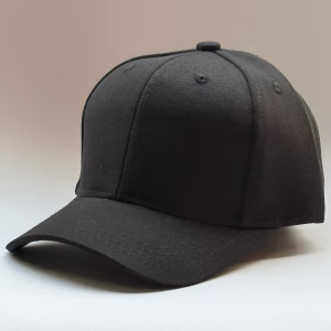 gorro drill negro para niños costado