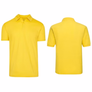 polo pique amarillo