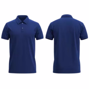 polo pique azul