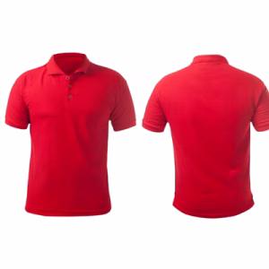polo pique rojo