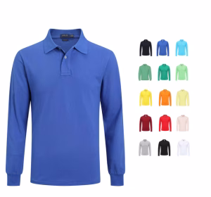 polos pique hombre manga larga