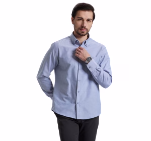 camisa oxford san creditex hombre