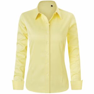 camisa oxford mujer amarilla