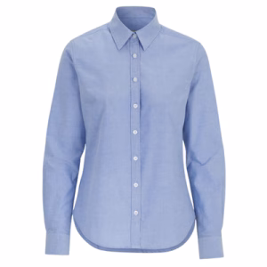 camisa oxford mujer azul
