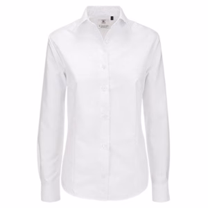 camisa oxford mujer blanca