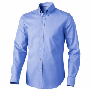 camisas oxford azul hombre
